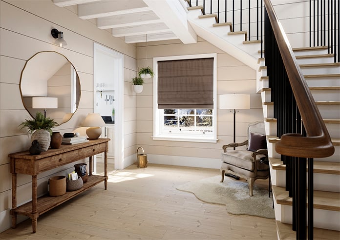 Lucerne Faux Silk, Truffle Brown - Roman Blind - Image 6